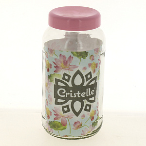 Банка для хранения 1350 мл розовая крышка 126-13101 000000000001182818