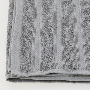 Полотенце махровое 70х130см LUCKY серое жаккард 100% хлопок 000000000001195786