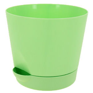 Горшок для цветов 3,6л FORA с поддоном мятный пластик 000000000001187371