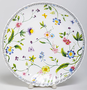 Тарелка десертная 22см OLAFF МАНУЭЛА мелкая опал 000000000001211213