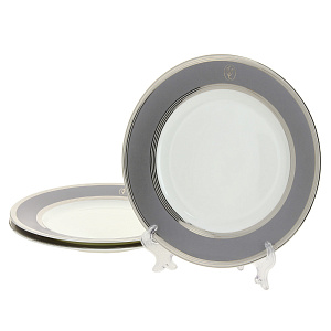 Набор десертных тарелок Magnifique Valentin Yudashkin, 20 см, фарфор, 3 шт. 000000000001164161