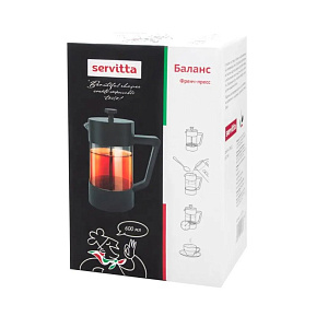 Френч-пресс 600мл SERVITTA Balance пластик/нержавеющая сталль/стекло 000000000001214638