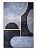 Коврик придверный 60x90см LUCKY Круги овалы чёрный/синий полиэстер 000000000001211920