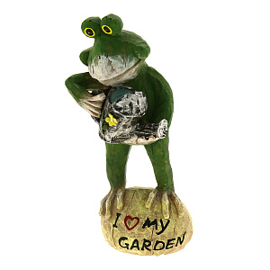 Декоративная фигура 11x9,7x23,5см ФЕНИКС-ПРЕЗЕНТ Лягушка с лейкой полирезина 000000000001186506