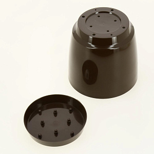 Горшок для цветов 3л h170мм D170мм GARDENPLAST ФРЕЗИЯ №2 шоколад пластик 000000000001207368