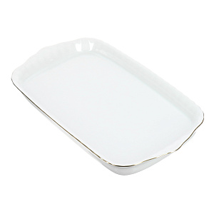 Поднос 30см Золотая отводка Porcelaine Czech Gold Hands 000000000001136263