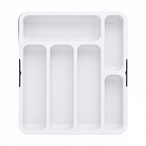 Органайзер для столовых приборов 31x35x5,5см DE'NASTIA белый полипропилен 000000000001223477