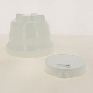 Горшок для растений Акцент 3л белый с пристежным поддоном прикорневой полив 000000000001196341