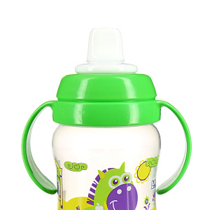 Поильник-Непроливайка с твердым носиком Веселые животные Lubby, от 6 месяцев, 250мл 000000000001135465