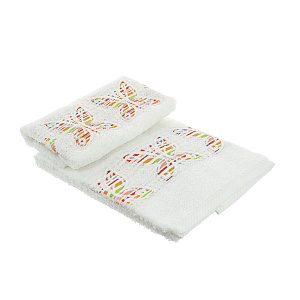 Набор полотенец Нью Фарфала Onda Blu, 40x60 см, 60x110 см, 2 шт. 000000000001123551