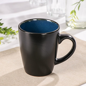 Кружка 380мл ДОЛЯНА Глянец синий керамика 000000000001211112