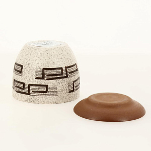 Горшок для цветов декоративный керамический Меандр текстурный №4 1л ГК 11 000000000001200878