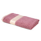 Полотенце махровое 50х90см LUCKY атласный бордюр темно-розовый хлопок 100%