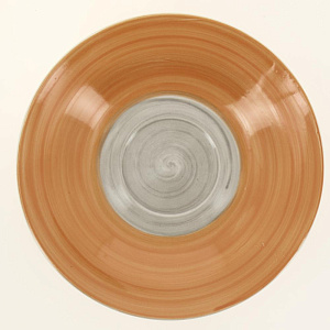 Пара чайная 250мл/блюдце ELRINGTON АЭРОГРАФ Оранж керамика 000000000001205673