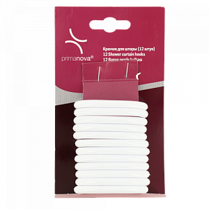 Кольца для штор 12шт PRIMANOVA белые M-05401 000000000001204221