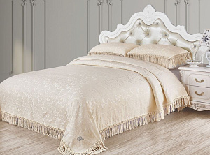 Набор ЕВРО Сантини (Цвет-Бежевый)Покрывало:240х260см(1шт),Наволочки:50х70см(2шт).80%Хлопок/20%Бамбук.SR56-212-2.4. 000000000001200045