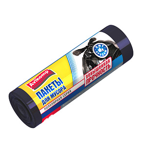 AV Avikomp Пакеты для мусора повышенной прочности, 60л, 20шт./рулон, черные AV0229 000000000001091694