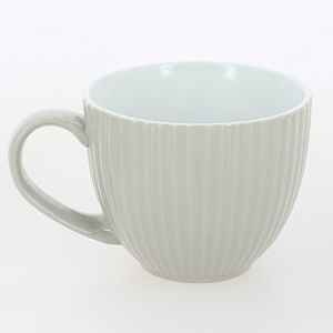 Чашка 440мл розовый/серый глазурованная керамика 000000000001213940