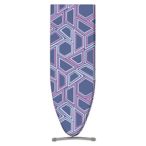 Доска гладильная 112х34,5см ЛИНА 1 в ассортименте, подставка под утюг, подрукавник, нагрузка 10кг, ДСП/хлопок 000000000001222381