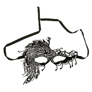 Маскарадная маска Павлин из полиэстера с лентой для крепления на голове (полиэстер) / 20,5х12х3см арт.81001 000000000001191313