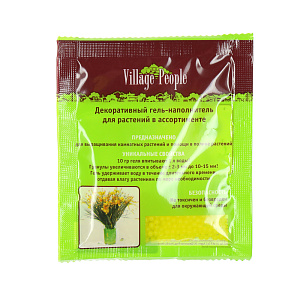 Декоративный наполнитель для растений Village people, желтый, 10гр 000000000001145227