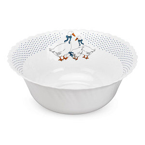 Салатник 25см/2,5л FARFORELLE Гуси стеклокерамика 000000000001222846