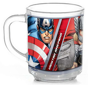 Набор детский посуды PRIORITY Мстители стекло 000000000001193699