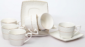 Набор кофейный 12 предметов (чашка 120мл-6шт/блюдце-6шт) BALSFORD Нежность подарочная упаковка фарфор 000000000001200573