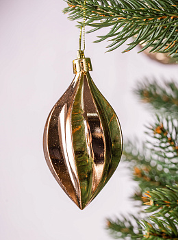 Набор украшений декоративных 12шт золото пластик (шар с блестками 8см-4шт, шар гладкий 8см-2шт, шар с рисунком 8см-4шт, шишка гладкая 10см-2шт) 000000000001208289