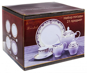 Набор столовой посуды 21 предмет BALSFORD Бристоль Джон подарочная упаковка фарфор 000000000001180701
