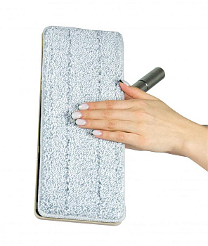 Насадка для швабры 32x12см VERDE из микрофибры. Тончайшие микроволокна проникают в мельчайшие поры, идеально очищая любые поверхности. 31107 000000000001205040