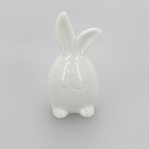 Фигура декоративная "Заяц" белый керамика R011247 000000000001200365