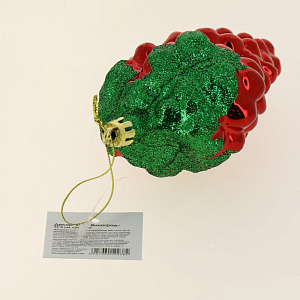 Декоративное украшение 13х8см Виноград красный пластик PC04174R 000000000001192080