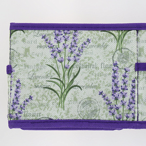 Набор органайзеров для косметики 2шт 15x15x12см РУТАУПАК ЛАВАНДА ткань 000000000001211990