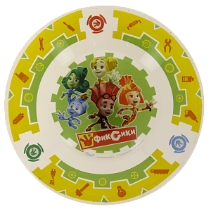 Тарелка 20см PRIORITY Фиксики №1 стекло 000000000001193696