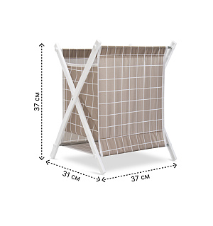 Контейнер 37х31х37см LUCKY универсальный серый тканный 000000000001222578