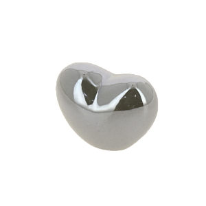 Фигура декоративная "Сердце" светлосерый 6,5х5см R011176 000000000001200331