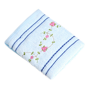 Полотенце махровое Маргаритки Любимый дом, голубой, 35?70 см 000000000001125103