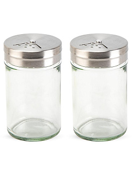 Набор для специй 2 предмета 8,1х4,7см 80мл FORA стекло/нержавеющая сталь 000000000001228449