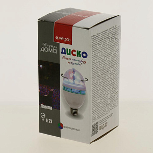 VEGAS Лампа Диско LED 3цвета Е27 220v 55099 000000000001180331