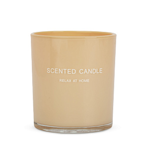 Свеча в стакане 8х7см Flame персиковая 000000000001220776