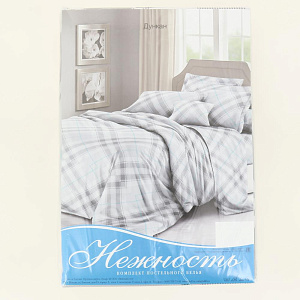 Комплект постельного белья 2-спальный ЭЛЬФ Нежность простыня 175х215см пододеяльник 175х215см наволочки 2шт-70х70см полиэстер 100% 000000000001206587