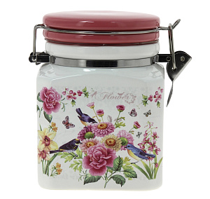 Банка с клипсой для сыпучих продуктов Коралл, 650мл 000000000001153863