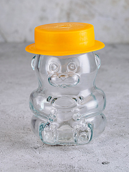 Банка  для мёда 300мл Мишка стекло 000000000001209061