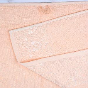 Полотенце махровое 70х130см DINA ME Итальянский бордюр персиковое плотность 480гр/м 100%хлопок 000000000001210318