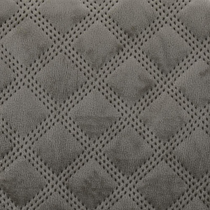 Покрывало 240x260см DeNASTIA Геометрия велюр светло-коричневый полиэстер U000263 000000000001203746