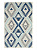 Коврик придверный 50x80см LUCKY Ромбы этно синий/серый полиэстер 000000000001200460