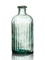 Ваза декоративная 800мл 8,5x8,5x20см DE'NASTIA Египет бутыль ручная работа прозрачный стекло 000000000001220889
