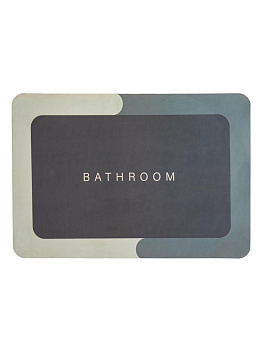 Коврик для ванной 60х40см прямоугольный с принтом в ассортименте силикон 000000000001229196