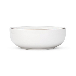 Салатник 15,2см/510мл DE'NASTIA GOLD MOOD с золотой каймой белый фарфор 000000000001226189